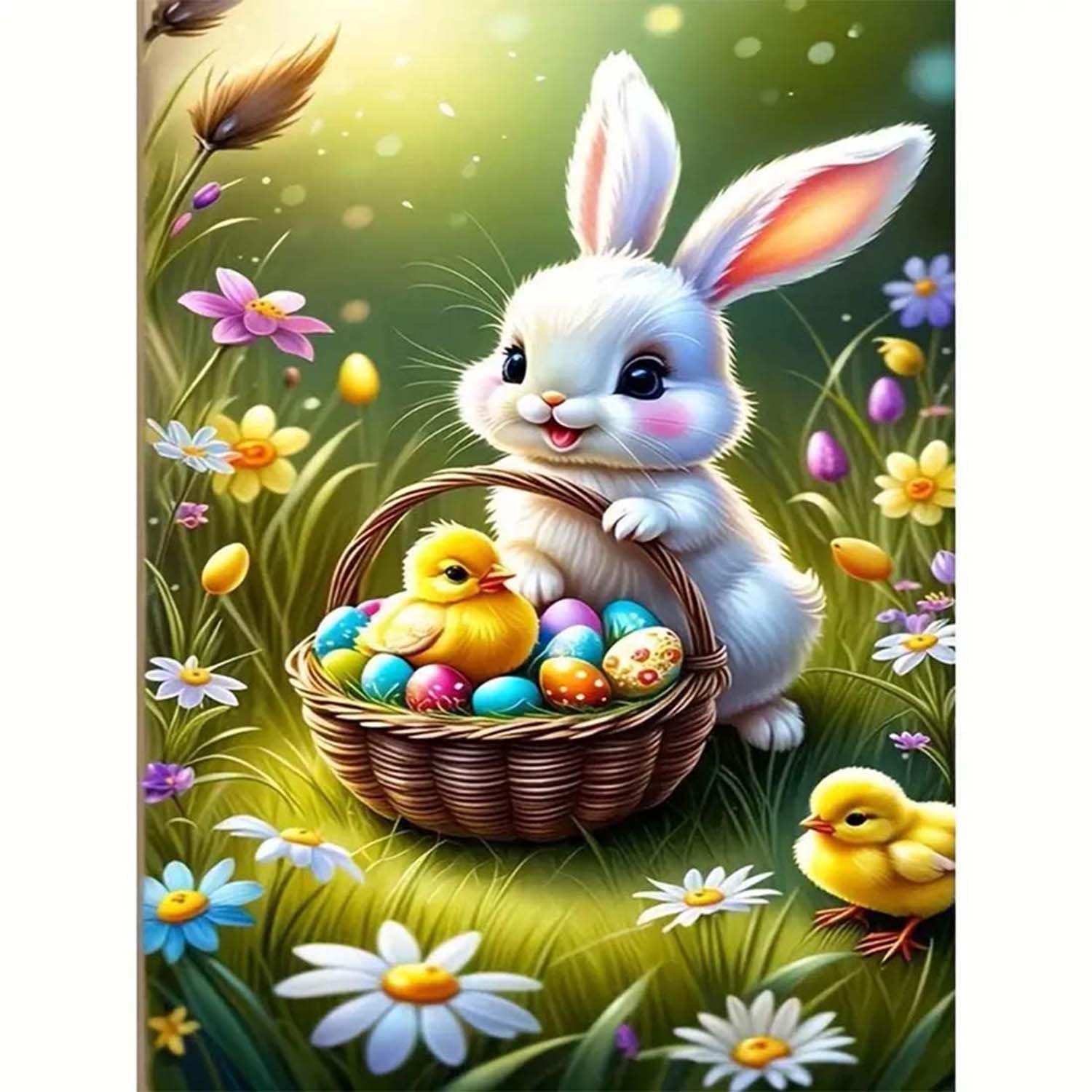 DIY Diamond Painting Easter Basket DoxQcs DIY Diamond Easter Bunny